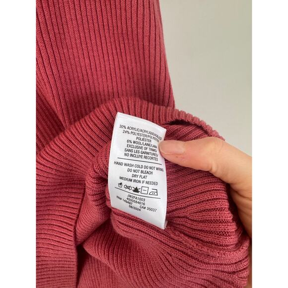 NWOT Women’s Joe’s Jeans Puff Sleeve Ribbed Top in Slate Rose SZ S - Picture 5 of 8